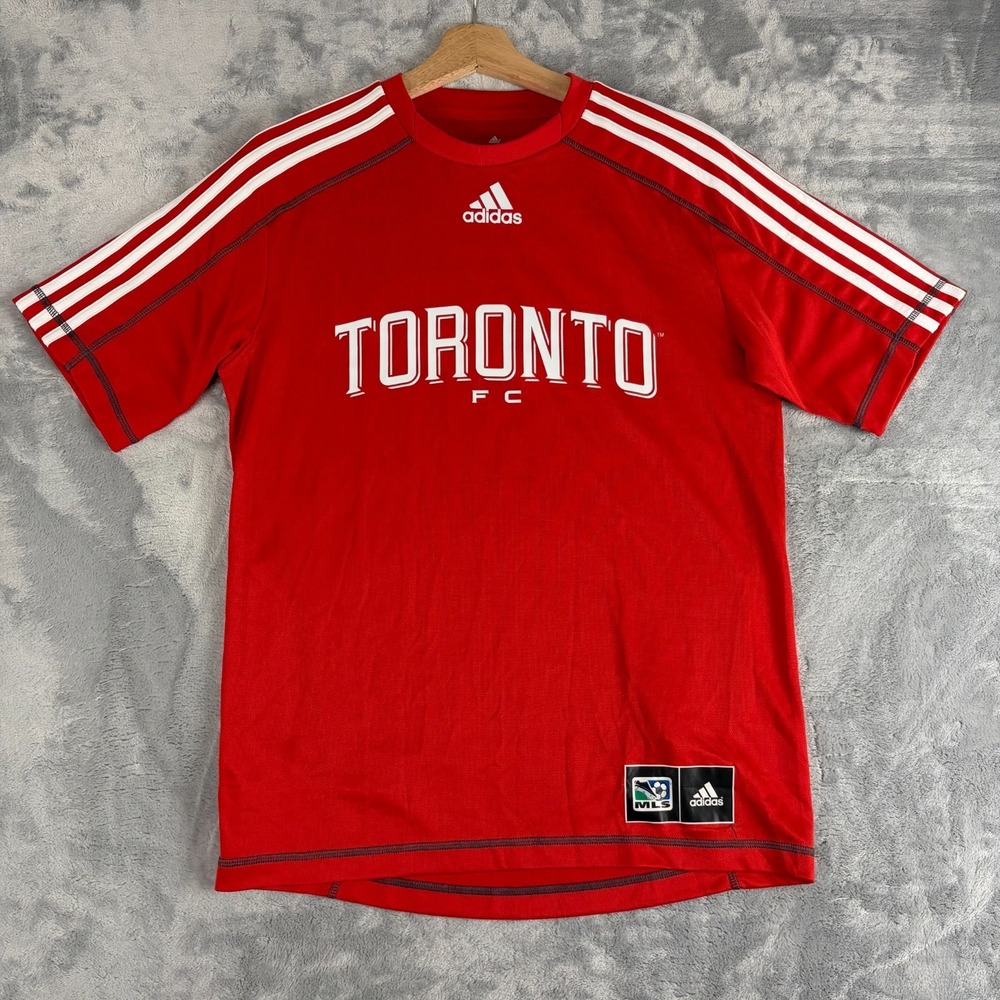 Adidas Mens Small 2013 MLS Toronto FC Climalite Soccer Jersey T-shirt Red